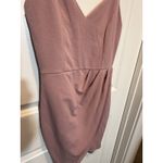 Lulus  Dusty Pink Formal Dress Medium Spaghetti Strap Wrap Dance M Photo 2
