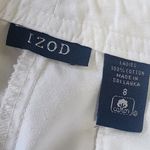 IZOD  White Cotton Cargo Capri Pants Photo 9