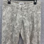 EXPRESS Women's Ankle Low Rise Jeans Snake Print Gray Size 4 Regular Fit Photo 11