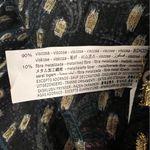 ZARA  Cropped Oversized Metallic Gold Sheer Paisley Print Button Down Blouse M Photo 7