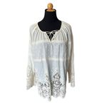 Zimmermann  CREAM LACE BLOUSE BOHO SIZE 1 IMMACULATE Photo 1