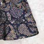 H&M  Blue Paisley Print Fit & Flare‎ Mini Skirt Elastic Waist Cotton Size Small Photo 5