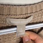 Banana Republic cotton cashmere tan pebble texture sweater top size S Photo 88