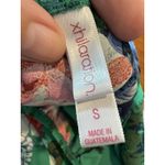 Xhilaration  Off Shoulder Ruffle Floral Green‎ Top Short Sleeve Size S Photo 6