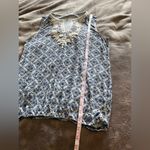 Sophie Max  Women’s Sleeveless Shirt Printed Tank Top Embroidery Sz Small EUC Photo 6