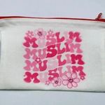 Muslim Canvas Zipper Pencil Bag Makeup Bag Pouch Bag Handmade NWT White Photo 0