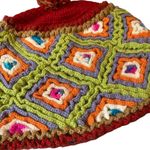 Artesania Multi Color Geometric Knit Hat Photo 2