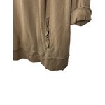 Soft Surroundings  Peruvian Pullover Taupe Style 26329 Ruffle Pockets Size Medium Photo 3