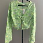 American Eagle NWT AE Bell Sleeve Ring-Front Long Sleeve Sweater Size Large Photo 0