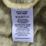 Maronie Green Knit Boxy Fit Slub Tee with Tie Back Size Small Lime Green Top Photo 6