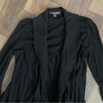 Adrienne Vittadini Adrianne Vittadini Black Draped Cardigan Size Petite Small Photo 7