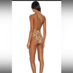 Ellejay  Reese One Piece Floral Green Garden Halter Swimsuit Beach Size Med M Photo 1