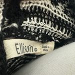 Ellison  Black and White Fringe Cardigan Photo 1