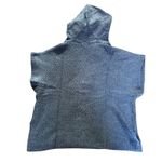 Universal Threads Universal Thread Blue Knit Hooded Poncho Sweater NWT Boho Fall Cozy Photo 3