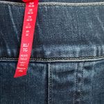 Spanx Distressed Pull-On Ankle Skinny Jeans, Medium Wash, Size XL Petite Photo 10