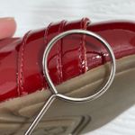 Cole Haan Red Patent Leather Ballet Flats Buckle Detail Shoes Nike Air Sole 7.5 Photo 8