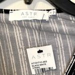 ASTR  the Label Striped Tie Front V-Neck Top Long Sleeve Stretch Medium Women NWT Photo 5