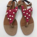 NEW Lanvin Pink Crochet Pearl T Photo 3