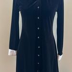 Vintage Ronni Nicole Petites Black Velvet Dress Size 6 Photo 0