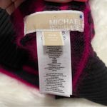 Michael Kors 💖  Striped Pink Fuzzy Scarf Photo 2