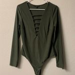 Boutique Forrest Green Long Sleeve Bodysuit Photo 0