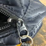 YSL Yves Saint Laurent Monogram Navy Quilted Satin Satchel Bag Photo 4