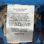 Ann Taylor Top Women's XL Blue Orange Citrus Blossom V Photo 4