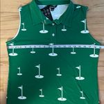 ACEGOLFS Women's Green Sleeveless Polo Tank Top Size Large NWT Photo 4
