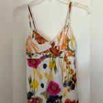 American Eagle  white floral sundress size 0 with cutout back detail 100% cotton Photo 3