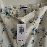 Old Navy NWT white & blue floral baby doll mini dress SZ M Peasant Photo 4