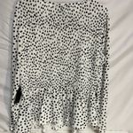 Eloquii Women’s blouse pullover black and white with smocking Photo 1