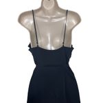 Shona joy  Black Luxe Bias Frill Wrap MIDI Dress sz 4 Photo 7