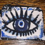 NEW Abstract Evil Eye Multicolor Miniature Bag / Coin Purse Photo 2