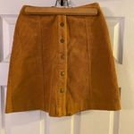 Soprano  mustard yellow corduroy button up skirt Photo 1