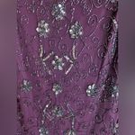 Pisarro Nights: Party Beaded burgundy Dress Purple Size 12 Photo 2