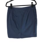 L.L.Bean Womens Pencil Skirt Favorite Fit Poplin Stretch Navy Blue 6 Petite Photo 1