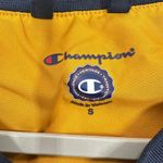 Champion  Navy Pullover Windbreaker Jacket V-Neck Yellow Trim Size S Gorpcore Photo 3