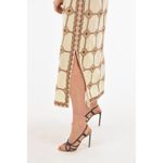 Tory Burch Embroidered Caftan Dress Geo Print Size Small Photo 3