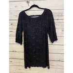 Diane Von Furstenberg Dianne Von Furstenburg Navy Lace See through Dress Size 8 Photo 3