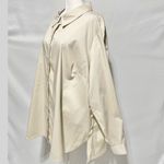 Denim & Co New Button Side High Low Hem Long Sleeve Shirt Stone Khaki Size 3X Photo 12