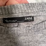 ZARA  Tunic Sweater Heather Gray Pearl Button Sleeves Photo 10