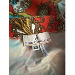 JUDE CONNALLY NANCY Sz XSmall Multicolor Paisley Print Bell Sleeve Stretch Dress Photo 2