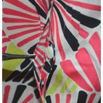 Foxcroft  Colorful Button Up Contrast Cuff Blouse Top Plus Size 20W Cotton V-Neck Photo 4