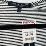 One Clothing NWT Striped Surplice Romper Photo 3