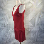 Haute Hippie Crimson Crush Cowl Sleeve Mini Dress Photo 5