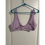 Aerie Jacquard Voop Plunge Bikini Top – Size XL Photo 1