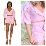 Majorelle  Pink Ruffle Jumpsuit Photo 1