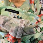 ZARA Woman Green Floral Circle Skirt XS Photo 4