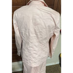 Womens Denim By Milano 3 Pc Suit Skirt Jacket shell Baby Pink sz 10 Bling Photo 7