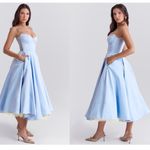 House Of CB HOUSE‎ OF CB 'Mademoiselle' Cinderella Blue Tulle Midi Dress NWOT size M A-C Photo 9